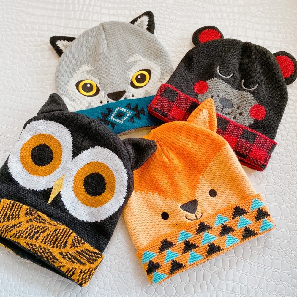 CRITTER COLLECTION KID'S KNIT HAT-WOLF - Picture 2 of 2